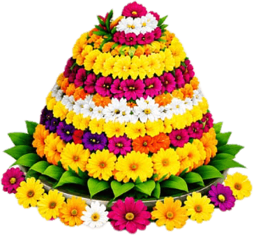 Bathukamma floral arrangement